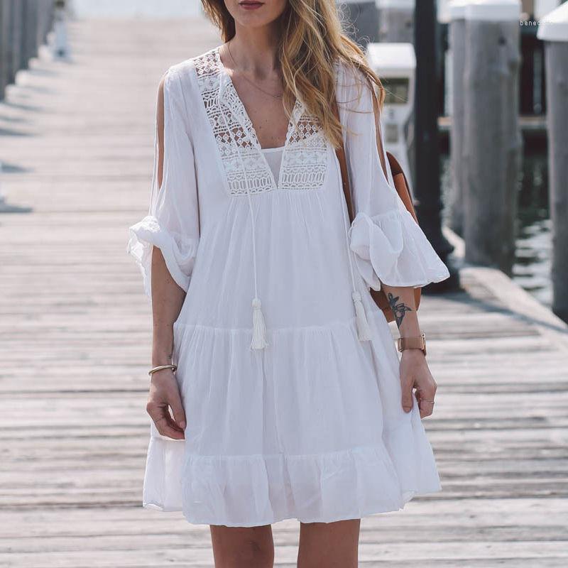 Women's Blouses Women Summer Casual Blouse Half Sleevele All White Outfits For Long Shirt 28
Women's Blouses Women Summer Casual Blouse Half Sleevele All White Outfits For Long Shirt 28