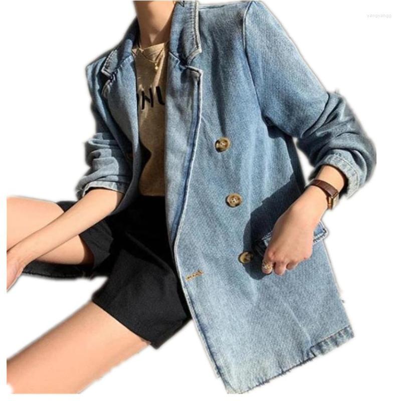 Women's Jackets Fashion Spring Autumn Denim Jacket Women Double Breasted Outwear, No belt
Women's Jackets Fashion Spring Autumn Denim Jacket Women Double Breasted Outwear, No belt