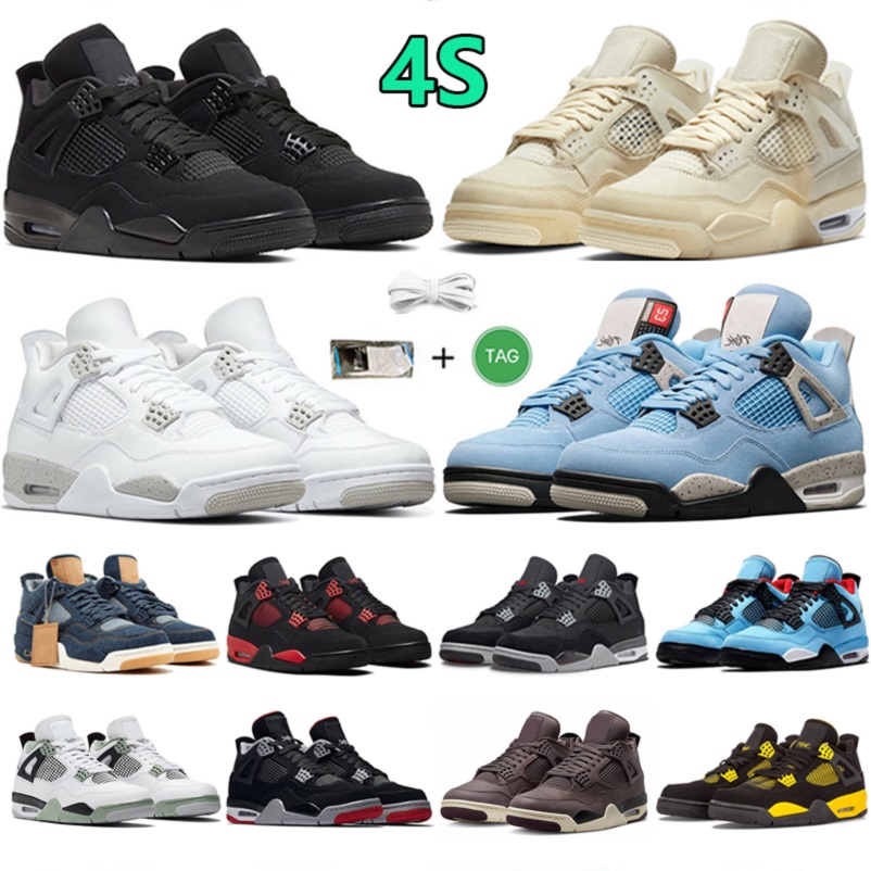 Basketball Shoes Jumpman 4 4s Mens sneaker Black Cat Denim Canvas Gum Bred Thunder University Blue Taupe Haze Seafoam Sail Trainers Sports Sneakers Platform shoe, Color#1
Basketball Shoes Jumpman 4 4s Mens sneaker Black Cat Denim Canvas Gum Bred Thunder University Blue Taupe Haze Seafoam Sail Trainers Sports Sneakers Platform shoe, Color#1