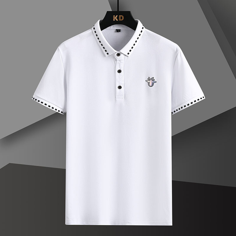 Men's T-Shirts High Quality Embroidered T-shirt Men Short Sleeve Lapel Polo Shirts Turn Down Collar Casual Business Social POLO Shirts 230313, Black
Men's T-Shirts High Quality Embroidered T-shirt Men Short Sleeve Lapel Polo Shirts Turn Down Collar Casual Business Social POLO Shirts 230313, Black