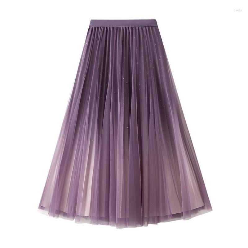 Skirts Star Gradual Change Yarn Skirt Pleated Long Dress Women's Mesh Half Fashionable Autumn And Winter Swing, Black
Skirts Star Gradual Change Yarn Skirt Pleated Long Dress Women's Mesh Half Fashionable Autumn And Winter Swing, Black