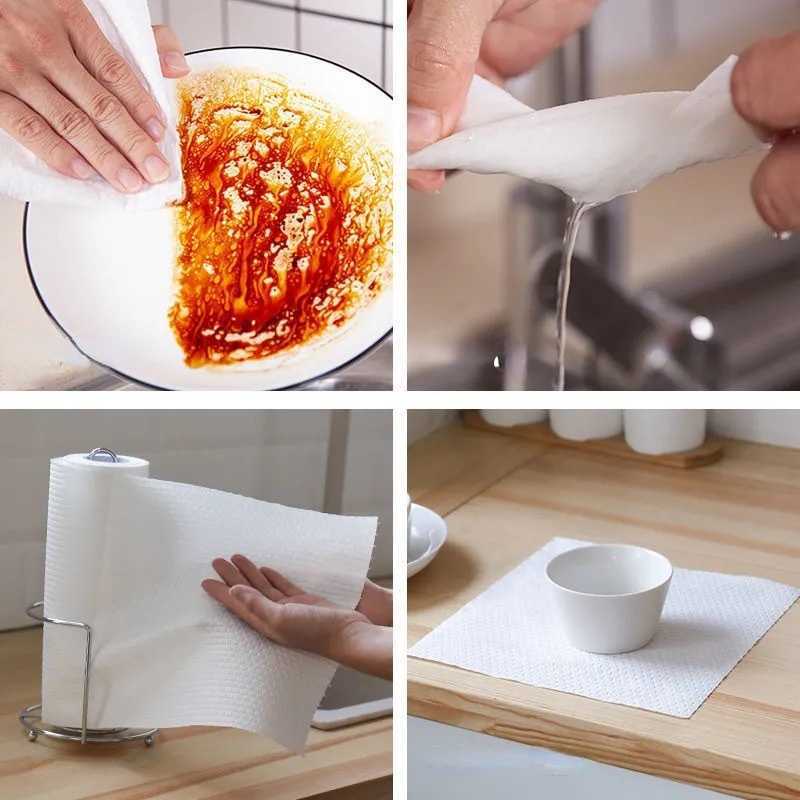 Roll of Reusable Lazy Rags Bamboo Towels Wet and Dry for Kitchen Dishcloths Supplies Absorbent Organic Dish Washing Cloth
Roll of Reusable Lazy Rags Bamboo Towels Wet and Dry for Kitchen Dishcloths Supplies Absorbent Organic Dish Washing Cloth