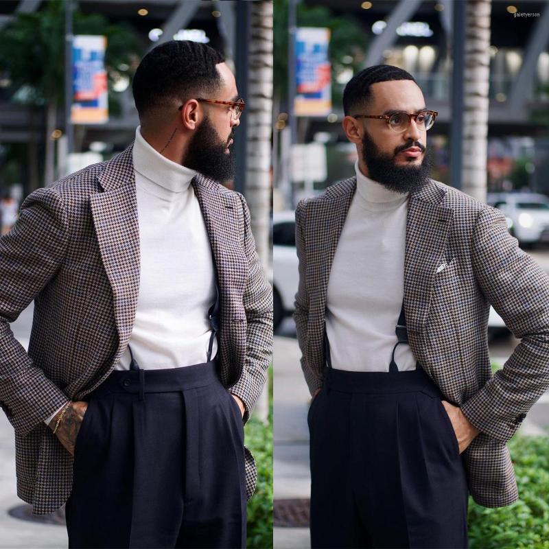 Men's Suits Men 2 Pieces Plaid Blazer Navy Pants Single Breasted Tuxedo Fashion Wide Lapel Wedding Formal Work Causal Tailored, Black
Men's Suits Men 2 Pieces Plaid Blazer Navy Pants Single Breasted Tuxedo Fashion Wide Lapel Wedding Formal Work Causal Tailored, Black