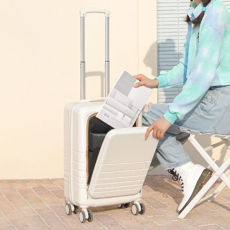 Suitcases Travel Suitcase With Wheels Female Student Trolley Case Front Opening Computer Bag Password Box Boarding Luggage
Suitcases Travel Suitcase With Wheels Female Student Trolley Case Front Opening Computer Bag Password Box Boarding Luggage