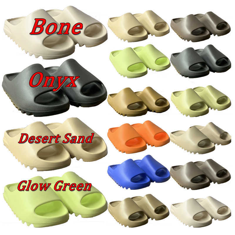 Yeezzys Shoes Slippers Kany Slides Fashion Top Women Slippers Men 3m Casua Core Bone Earth Brown Pure Desert Sand Foam Triple Yeezzy Yeezie Size 35-48