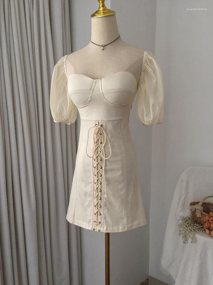Casual Dresses ZCWXM Summer 2023 Women Bandage Mini Dress French Square Collar Vestido Sexy Slim Puff Sleeve Midi Laides Elegantes Clothes, Beige
Casual Dresses ZCWXM Summer 2023 Women Bandage Mini Dress French Square Collar Vestido Sexy Slim Puff Sleeve Midi Laides Elegantes Clothes, Beige