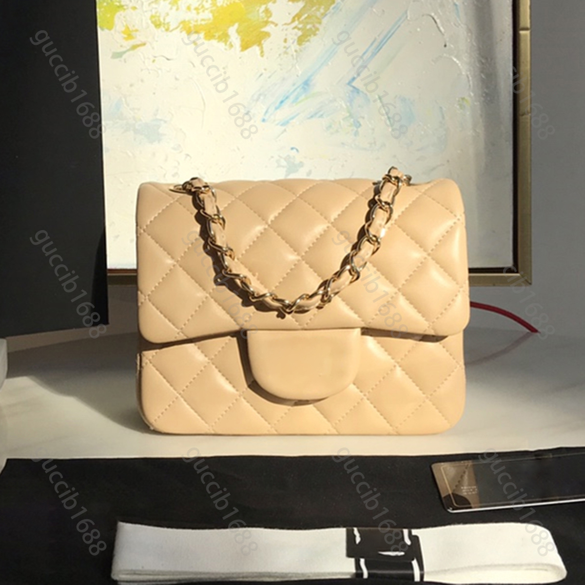 10A Mirror Quality Classic Quilted Square Flap Bag 17cm Mini Designer Womens Handbag Real Leather Caviar Lambskin Black Purse Crossbody Shoulder Gold Chain Box Bags, 17cm yellow caviar
10A Mirror Quality Classic Quilted Square Flap Bag 17cm Mini Designer Womens Handbag Real Leather Caviar Lambskin Black Purse Crossbody Shoulder Gold Chain Box Bags, 17cm yellow caviar