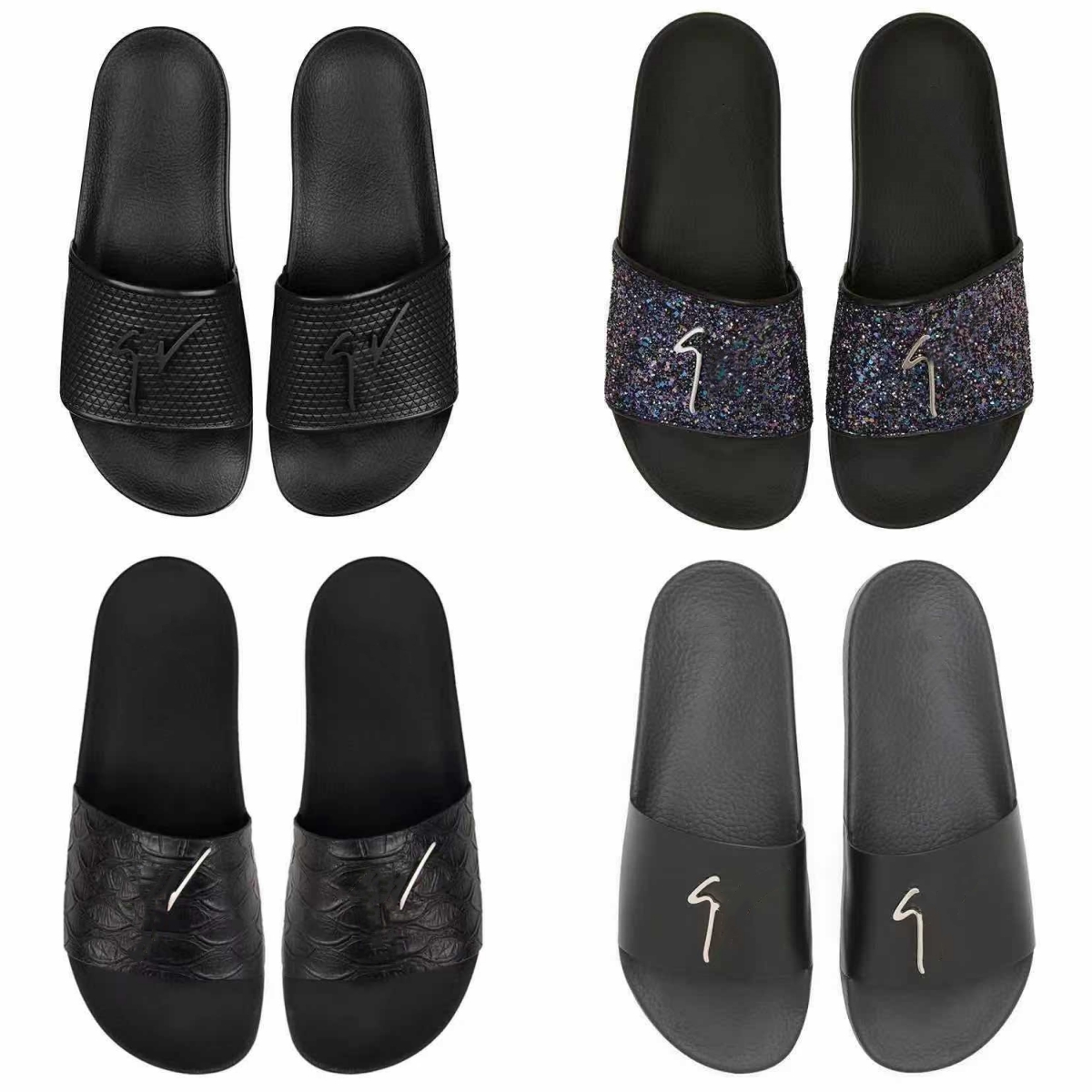 Designs Man Leather Slipper Summer Women Fashion Flat Sandals Comfort Beach Slider Skin Flip Flop Ladies Black Scuffs Metal Strips Shoe Sandy Beach With Box Size 35-46
Designs Man Leather Slipper Summer Women Fashion Flat Sandals Comfort Beach Slider Skin Flip Flop Ladies Black Scuffs Metal Strips Shoe Sandy Beach With Box Size 35-46
