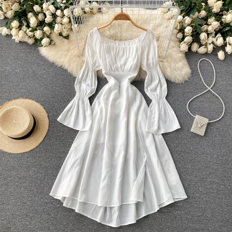 Casual Dresses ZCWXM 2023 Spring Dress Women Korean Hollow Out Waist Bandage Asymmetrical Long Puff Sleeve Elegant White Party, Black
Casual Dresses ZCWXM 2023 Spring Dress Women Korean Hollow Out Waist Bandage Asymmetrical Long Puff Sleeve Elegant White Party, Black