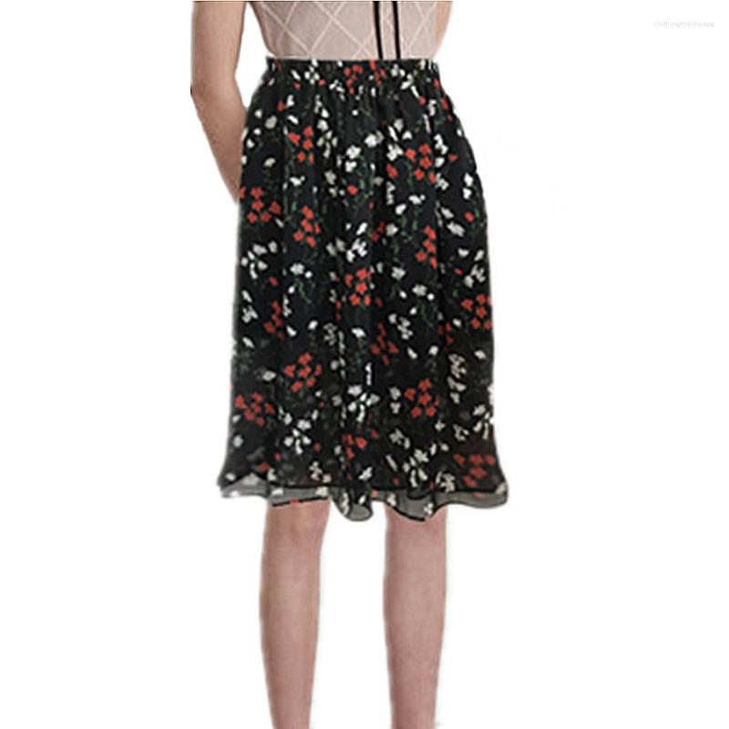 Skirts Makuluya Plus Size Sweet Prairie Chic Women Chiffon Floral Printed Lithe Cotton Lining Polka Dot All-Match Pleated L, Black floral
Skirts Makuluya Plus Size Sweet Prairie Chic Women Chiffon Floral Printed Lithe Cotton Lining Polka Dot All-Match Pleated L, Black floral