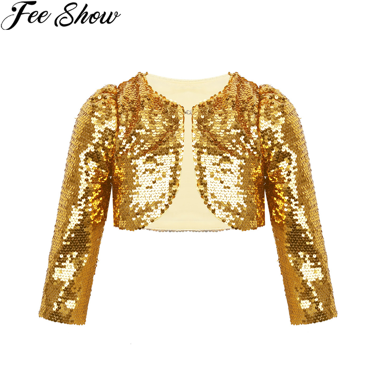 Jackets FEESHOW Kids Girls Baby Jacket Coat Sparkly Sequins Cropped Blazer Bolero Shrug Cardigan Top Clothes Stage Performance Costumes 230313, Silver
Jackets FEESHOW Kids Girls Baby Jacket Coat Sparkly Sequins Cropped Blazer Bolero Shrug Cardigan Top Clothes Stage Performance Costumes 230313, Silver