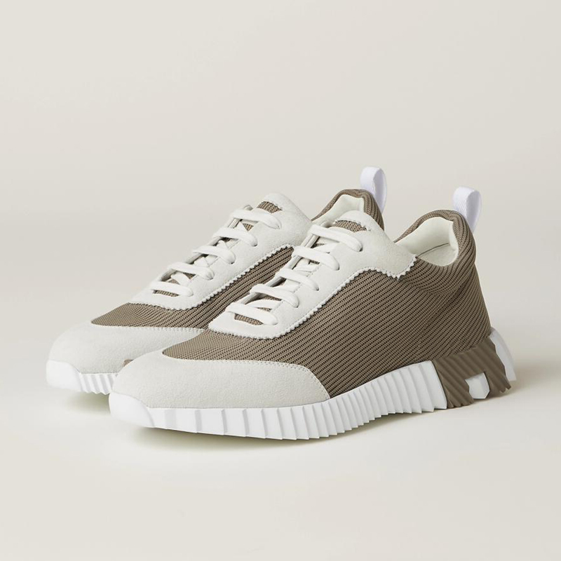 Fashion Brand Men Casuals Shoes Soft Bottoms Bouncing Running Sneakers Italy Refined Low Top Calf Leather & Weave Elasticd Band Breathable Casual Trainers Box EU 38-46