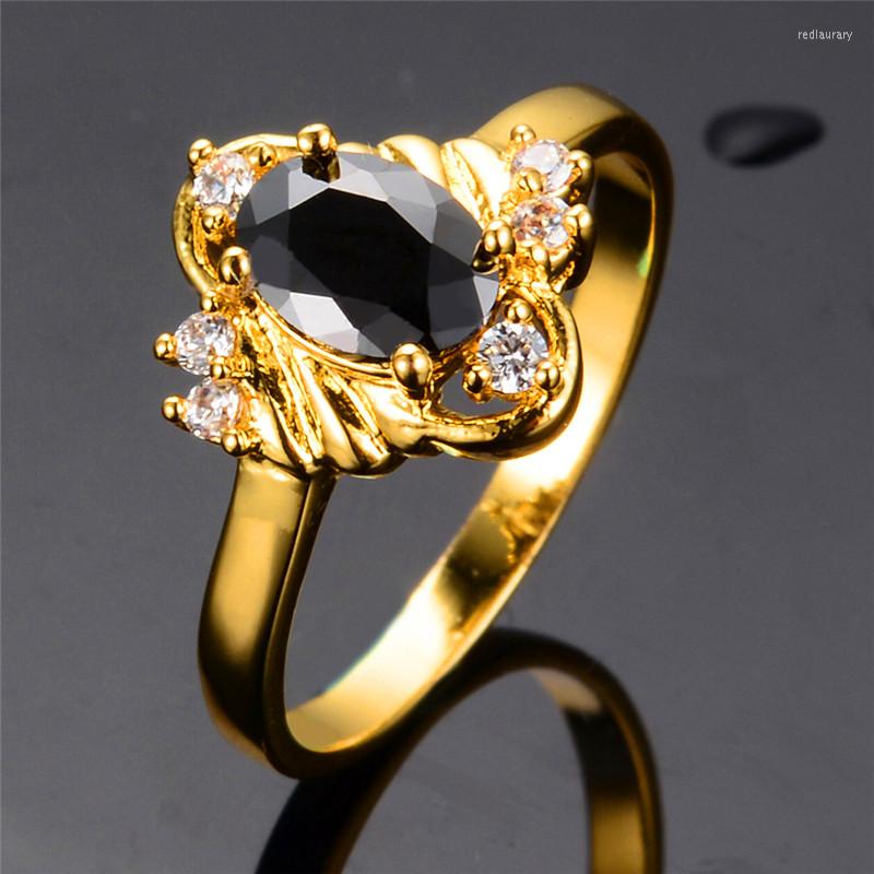 Wedding Rings Luxury Female Black Zircon Ring Fashion Gold Color Unique Style Promise Engagement For Women
Wedding Rings Luxury Female Black Zircon Ring Fashion Gold Color Unique Style Promise Engagement For Women