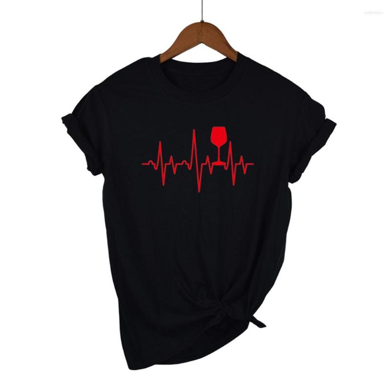 Women's T Shirts Loose And Breathable 2023 Summer T-shirt Cotton Fashion Heartbeat Print Unique European American Style Y2K, Red
Women's T Shirts Loose And Breathable 2023 Summer T-shirt Cotton Fashion Heartbeat Print Unique European American Style Y2K, Red