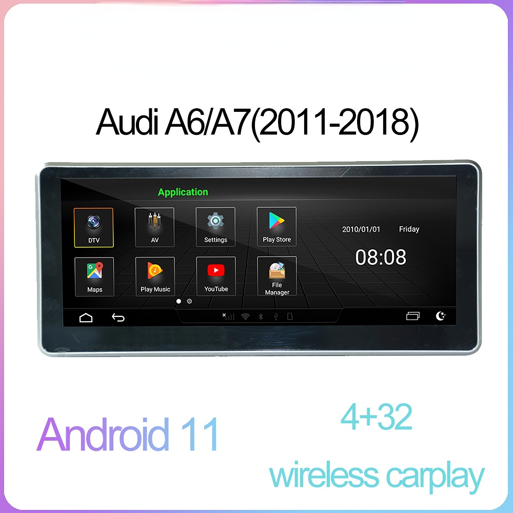 10.25 Inch Car dvd Touchscreen Player Auto GSP Wifi Android GPS Navi Bluetooth CarPlay for Audi A6/A7/S7/S6/S7/RS6/RS7 MMI 3G adaptor
10.25 Inch Car dvd Touchscreen Player Auto GSP Wifi Android GPS Navi Bluetooth CarPlay for Audi A6/A7/S7/S6/S7/RS6/RS7 MMI 3G adaptor