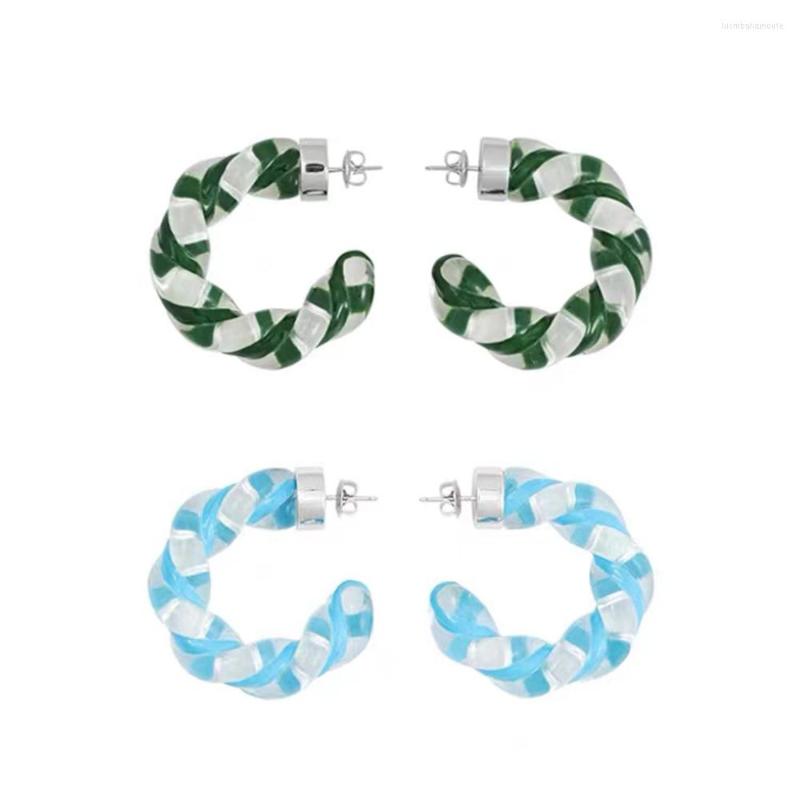 Hoop Earrings Fashion Vintage Glass Twist Ring Female Romantic Geometric Circle Party Accessories Jewelry Gift
Hoop Earrings Fashion Vintage Glass Twist Ring Female Romantic Geometric Circle Party Accessories Jewelry Gift