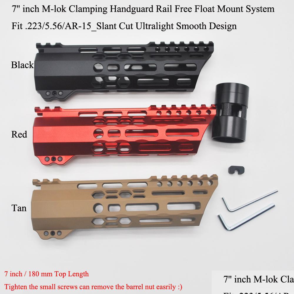 Others Tactical Accessories 7 Inch Mlok Clam Handguard Rail Slant Cut Tralight Slim Float Mount System Black/Red/Tan Color Drop Deli Dhopn, Customize
Others Tactical Accessories 7 Inch Mlok Clam Handguard Rail Slant Cut Tralight Slim Float Mount System Black/Red/Tan Color Drop Deli Dhopn, Customize