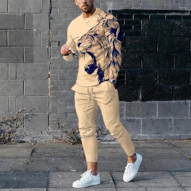 Men's Tracksuits 2023 Men's Sets Animal Pattern Lion 3D Printing Long Sleeves T-shirt Trousers O-Neck Sweatshirt Jogger Sportswear 2, 16
Men's Tracksuits 2023 Men's Sets Animal Pattern Lion 3D Printing Long Sleeves T-shirt Trousers O-Neck Sweatshirt Jogger Sportswear 2, 16