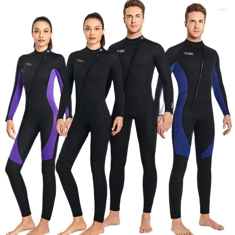 Women's Swimwear Men Women Wetsuit 3MM Neoprene Front Zipper Full Body Diving Suit Scuba Spearfishing Snorkeling Surfing Thermal Swimsuit, Women2
Women's Swimwear Men Women Wetsuit 3MM Neoprene Front Zipper Full Body Diving Suit Scuba Spearfishing Snorkeling Surfing Thermal Swimsuit, Women2