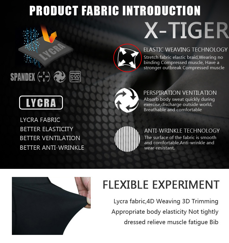 Cycling Bib Shorts X-TIGER Whole Black Bicycle Bib Shorts Men Outdoor Wear Bike Cycling 5D Coolmax Gel Padded Riding Bib Shorts Cycling Shorts 230313