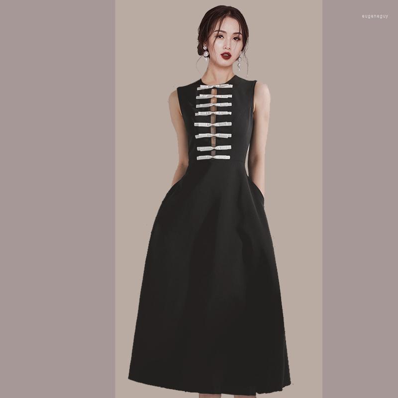 Casual Dresses Vintage French Fashion O-Neck Sleeveless Hollow Bowknot A Line Dress 2023 Summer Elegant High Waist Slim Party Female, Photo color
Casual Dresses Vintage French Fashion O-Neck Sleeveless Hollow Bowknot A Line Dress 2023 Summer Elegant High Waist Slim Party Female, Photo color