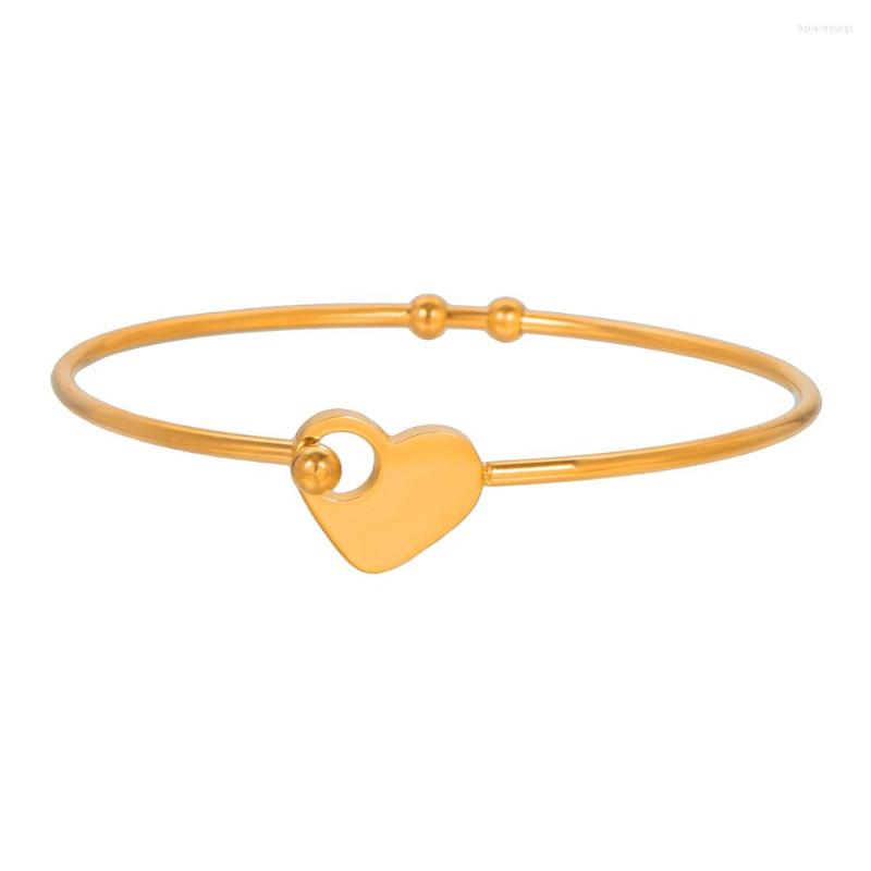 Bangle 316L Stainless Steel Fashion Jewelry No Fade Color Love Heart Charm Thick Chain Bracelets For Women Girl Gift
Bangle 316L Stainless Steel Fashion Jewelry No Fade Color Love Heart Charm Thick Chain Bracelets For Women Girl Gift