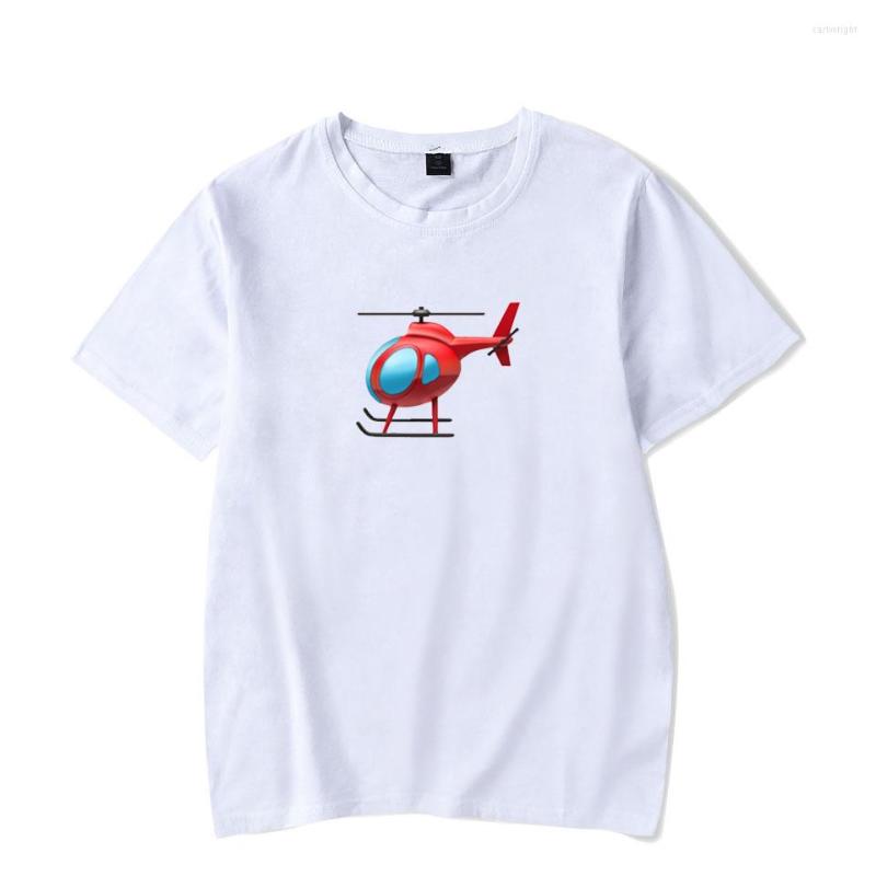 

Women's T Shirts Tony Lopez Merch Elicopter 2d Printed Cotton Shirt Casual Short Sleeve Oversized T-shirt Clothing O-neck Regular Kpop