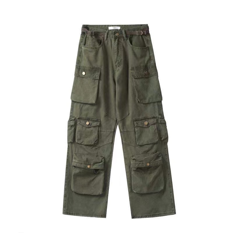 American Mens Pants Multi-pocket New Style Straight Overalls Loose Hip Hop Style Spring and Autumn Womens Pants Asian size S-3XL
American Mens Pants Multi-pocket New Style Straight Overalls Loose Hip Hop Style Spring and Autumn Womens Pants Asian size S-3XL