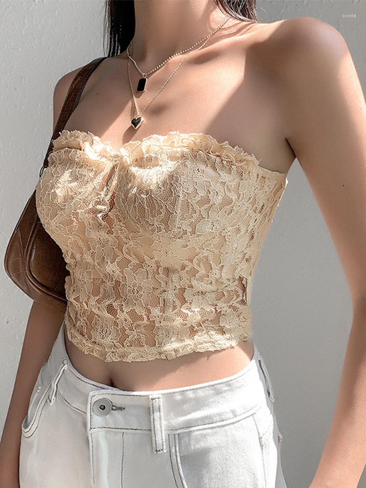Women' Tanks Sexy Lace Off Shoulder Top Women Elegant Party Tube Black Tank Tops Club Night Wear Crop High Quality Female
Women' Tanks Sexy Lace Off Shoulder Top Women Elegant Party Tube Black Tank Tops Club Night Wear Crop High Quality Female