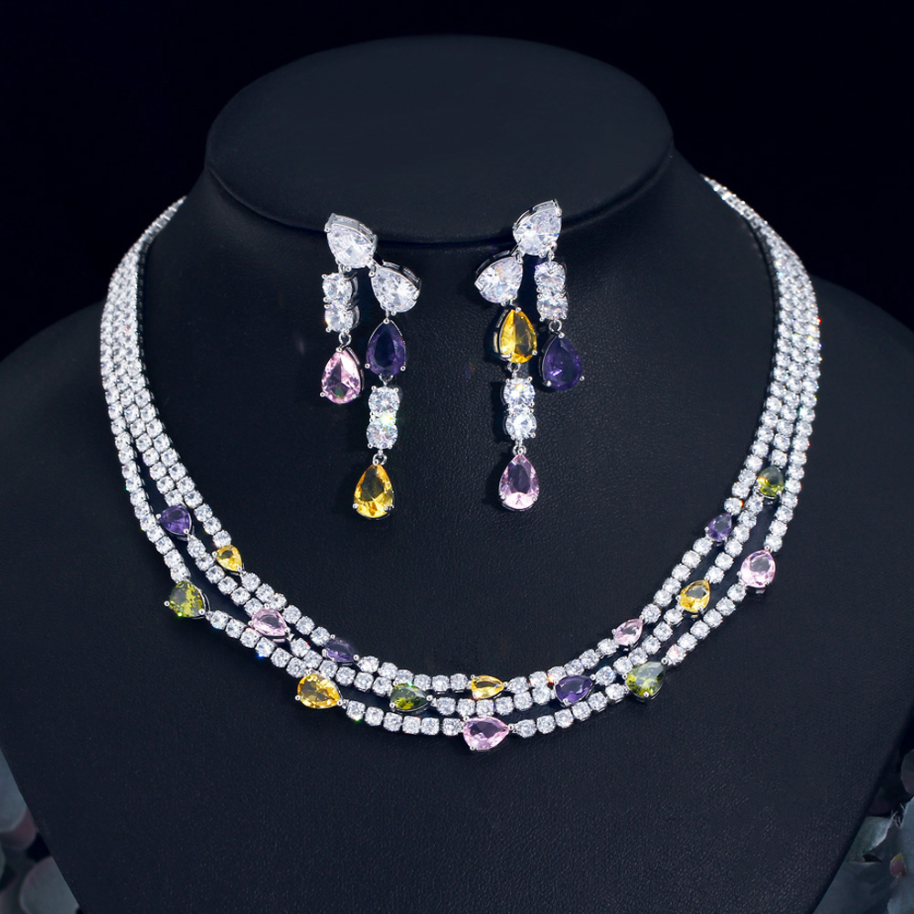 Wedding Jewelry Sets CWWZircons Shiny Turtle Cubic Zirconia Pave Colorful Multilayer Costume Necklace Women Wedding Bridal Party Jewelry Sets T680 230313
Wedding Jewelry Sets CWWZircons Shiny Turtle Cubic Zirconia Pave Colorful Multilayer Costume Necklace Women Wedding Bridal Party Jewelry Sets T680 230313