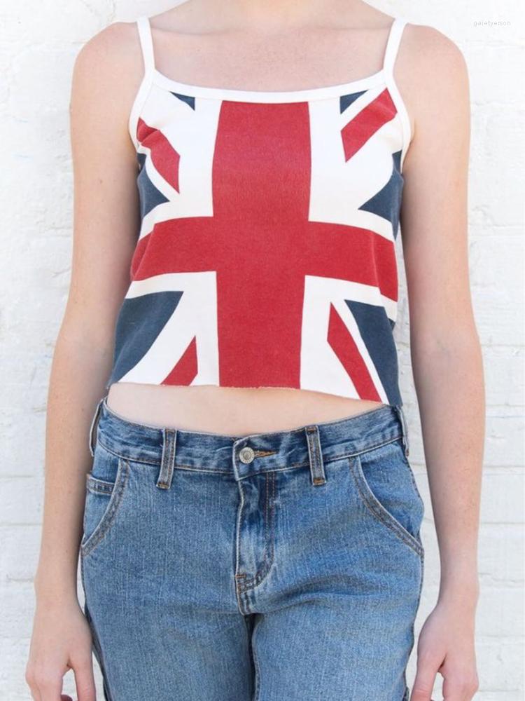 Women's Tanks Jyate Vintage Flag Print Crop Top Women Summer Casual Sleeveless Cotton Short Camis Blouses Retro Chic Streetwear Y2k Tops, As show
Women's Tanks Jyate Vintage Flag Print Crop Top Women Summer Casual Sleeveless Cotton Short Camis Blouses Retro Chic Streetwear Y2k Tops, As show
