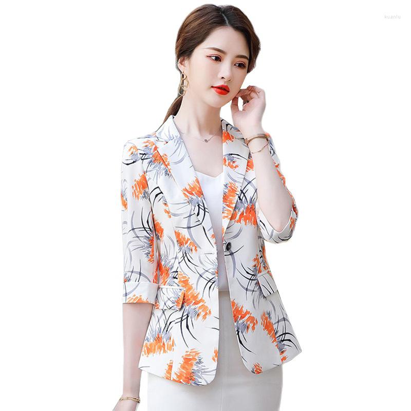 Women' Suits Spring Summer 2023 Korean Slim Retro Printing Small Suit Jacket Female Office Short Lady Blazer Casual Women Coat Tops, Blue
Women' Suits Spring Summer 2023 Korean Slim Retro Printing Small Suit Jacket Female Office Short Lady Blazer Casual Women Coat Tops, Blue