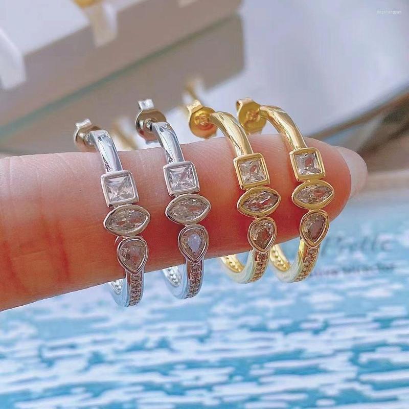 Hoop Earrings 5Pairs Minimalist Gold Silver Color Metal Large Circle Micro Zircon Geometric Round Big For Women Girl Wedding Jewelry
Hoop Earrings 5Pairs Minimalist Gold Silver Color Metal Large Circle Micro Zircon Geometric Round Big For Women Girl Wedding Jewelry