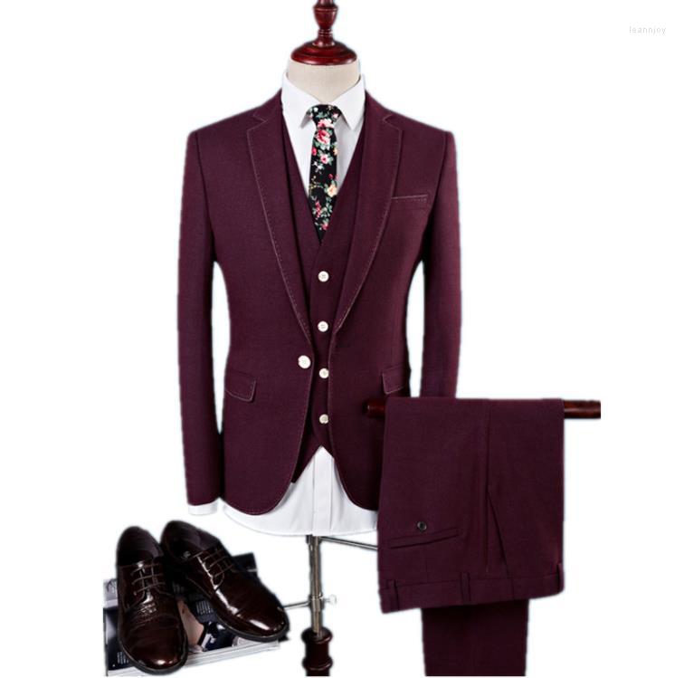 Men's Suits (Jacket Vest Pants) Men High Quality Leisure Business Men's Wool Wedding Dress Suit Terno Masculino, Dark grey
Men's Suits (Jacket Vest Pants) Men High Quality Leisure Business Men's Wool Wedding Dress Suit Terno Masculino, Dark grey