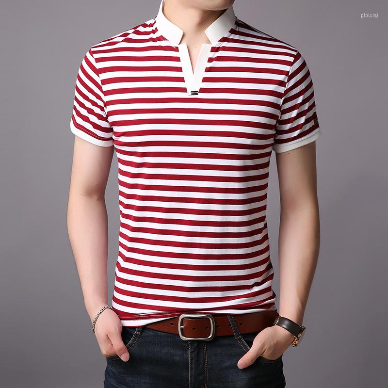 Men's Polos Men's Polo Shirts Brand Quality Cotton Shirt Male Business Fashion Stripes Tops 2023 Summer Short Sleeve Luxury Clothes, Red 
Men's Polos Men's Polo Shirts Brand Quality Cotton Shirt Male Business Fashion Stripes Tops 2023 Summer Short Sleeve Luxury Clothes, Red