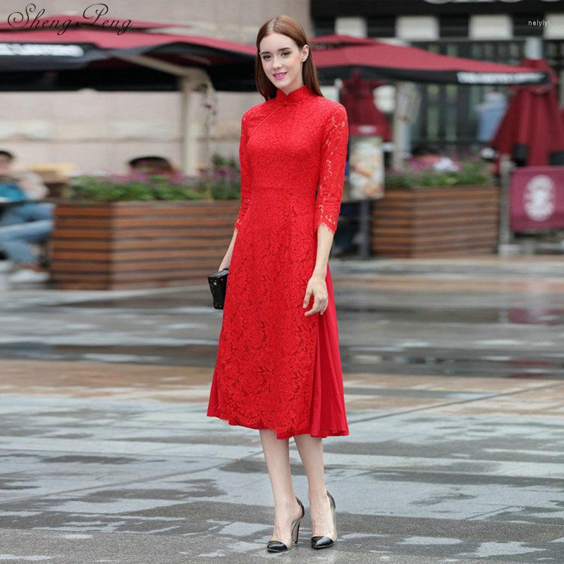 Ethnic Clothing Lace Vietnamese Ao Dai Traditional Qipao Long Chinese Cheongsam Dress Robe Chinoise Modern V2945
Ethnic Clothing Lace Vietnamese Ao Dai Traditional Qipao Long Chinese Cheongsam Dress Robe Chinoise Modern V2945
