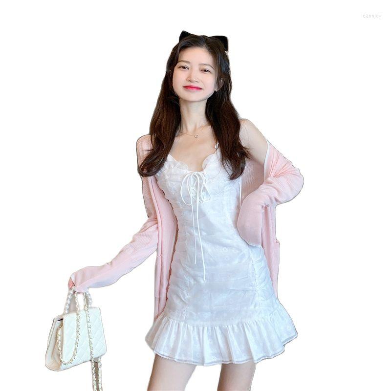 Party Dresses Dress White Condole Belt Spring And Autumn Tight Package Hip Ruffled Waist Sweet Show Th, Milky
Party Dresses Dress White Condole Belt Spring And Autumn Tight Package Hip Ruffled Waist Sweet Show Th, Milky