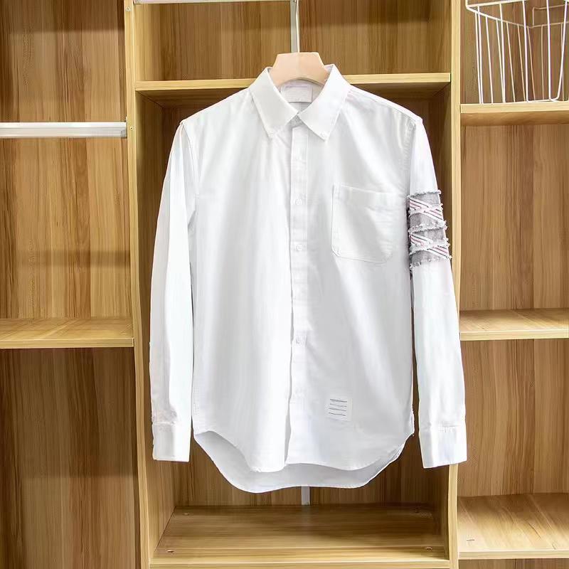Men T-Shirts pure brown Long sleeve shirt M-4XL thom cotton Loopback Jersey Engineered Summer wear stripe Sweatshirt Crewneck Pullover a8
Men T-Shirts pure brown Long sleeve shirt M-4XL thom cotton Loopback Jersey Engineered Summer wear stripe Sweatshirt Crewneck Pullover a8