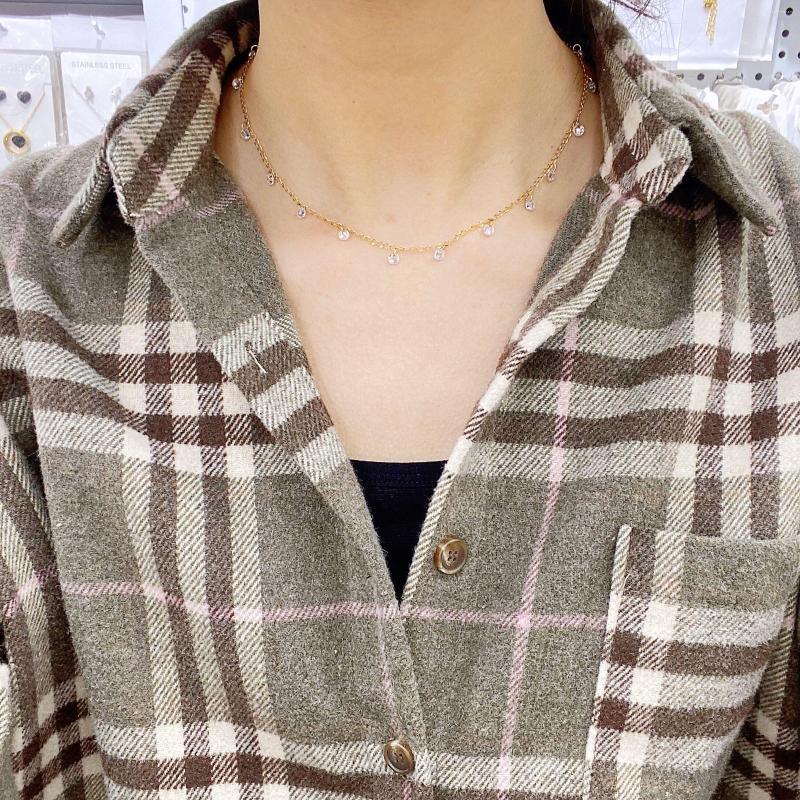Necklace Earrings Set Choker Invisible Metal Chain Crystal Pendants Neck Zircon Women Clavicle Lady Feminino Collar, Picture shown
Necklace Earrings Set Choker Invisible Metal Chain Crystal Pendants Neck Zircon Women Clavicle Lady Feminino Collar, Picture shown