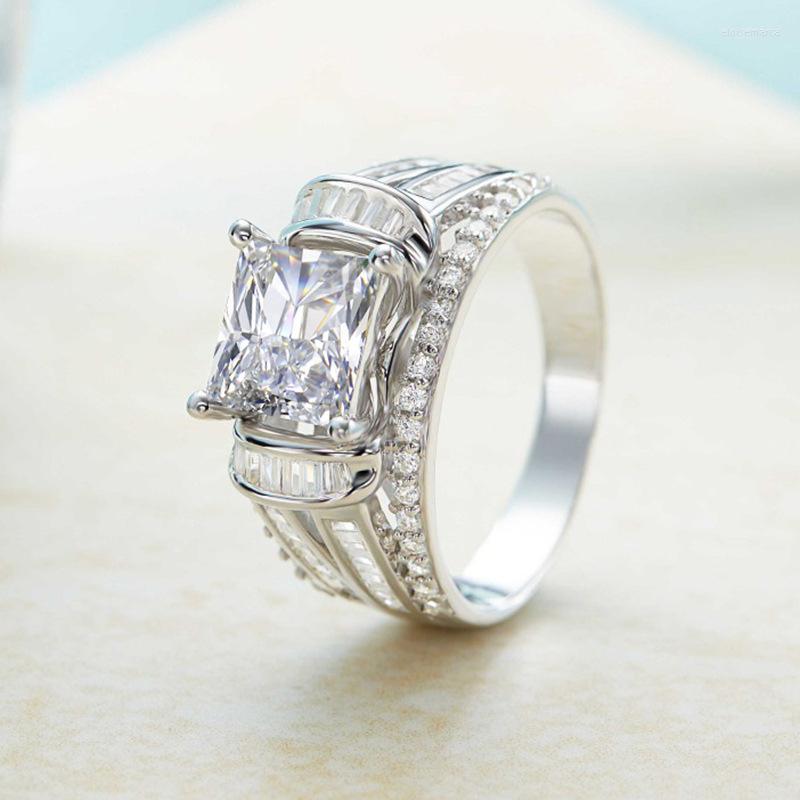 Wedding Rings YOUHAOCC European And American Fashion Ring Domineering Square Ladies Diamond Creative Zircon Jewelry
Wedding Rings YOUHAOCC European And American Fashion Ring Domineering Square Ladies Diamond Creative Zircon Jewelry