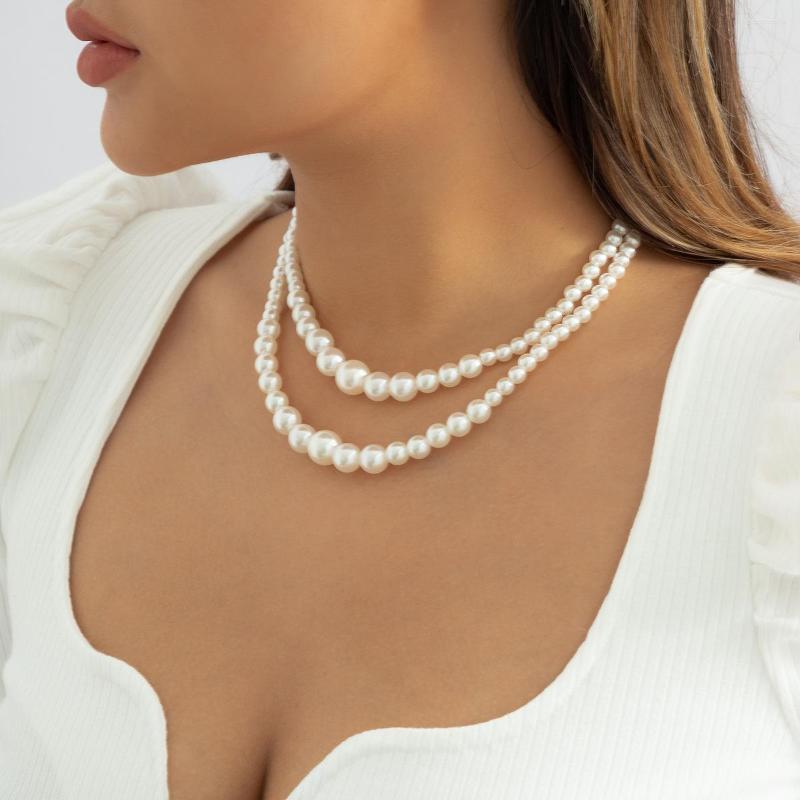 Choker Imitation Pearl Women's Necklace Design Beaded Versatile Collarbone Chain Simple Small Number Of Temperament Women V
Choker Imitation Pearl Women's Necklace Design Beaded Versatile Collarbone Chain Simple Small Number Of Temperament Women V