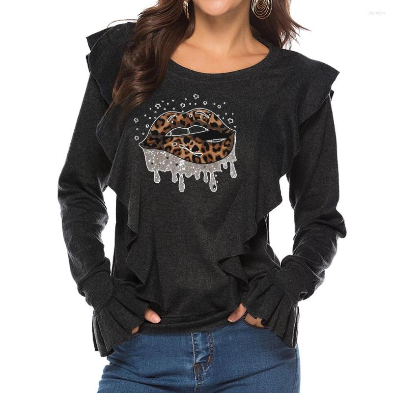 Women' T Shirts Women Fashion Casual Printed Ruffles Long Sleeve Pullover Tee Spring Autumn Basic Top O Neck Daily Wear, Beige
Women' T Shirts Women Fashion Casual Printed Ruffles Long Sleeve Pullover Tee Spring Autumn Basic Top O Neck Daily Wear, Beige