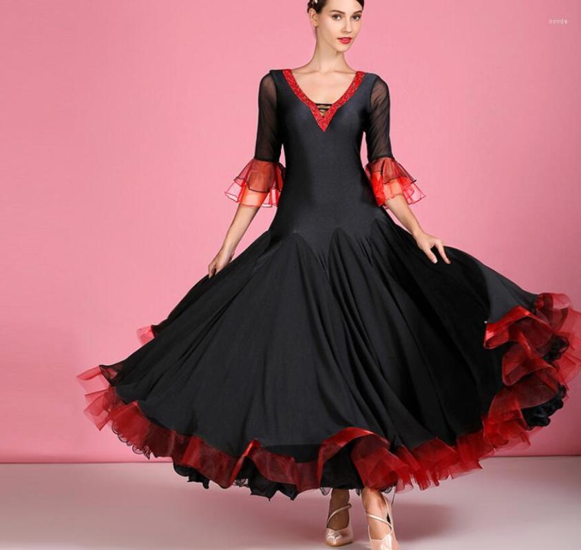 Stage Wear Ballroom Dresses For Women Standard Dress Competition Black S7039, Picture shown
Stage Wear Ballroom Dresses For Women Standard Dress Competition Black S7039, Picture shown