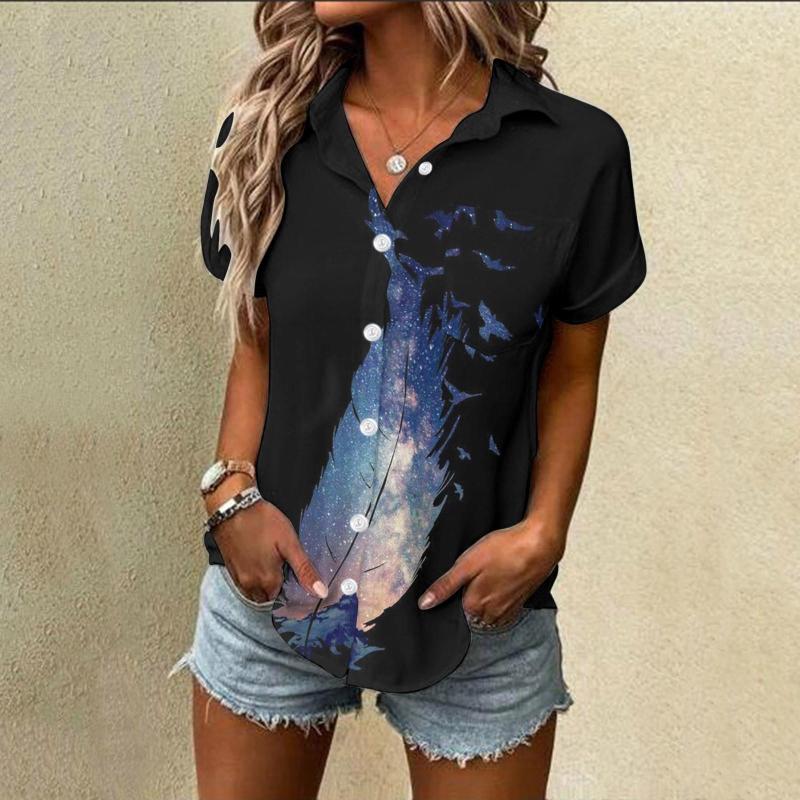 Women' Blouses Womens Spring Summer Flower Printed Short Sleeve V Neck Shirt Top Tights Set Pattern Women Ladies Shirts Long, Blue
Women' Blouses Womens Spring Summer Flower Printed Short Sleeve V Neck Shirt Top Tights Set Pattern Women Ladies Shirts Long, Blue