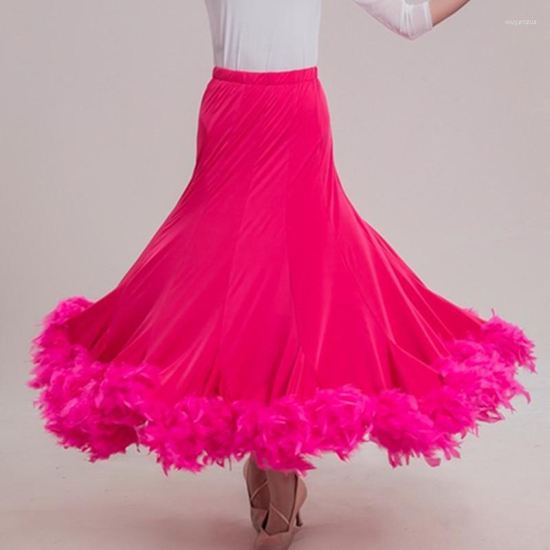 Stage Wear Ballroom Dance Skirts Women Waltz Skirt Pink Flamenco Feather Modern Costumes Female XXXL
Stage Wear Ballroom Dance Skirts Women Waltz Skirt Pink Flamenco Feather Modern Costumes Female XXXL