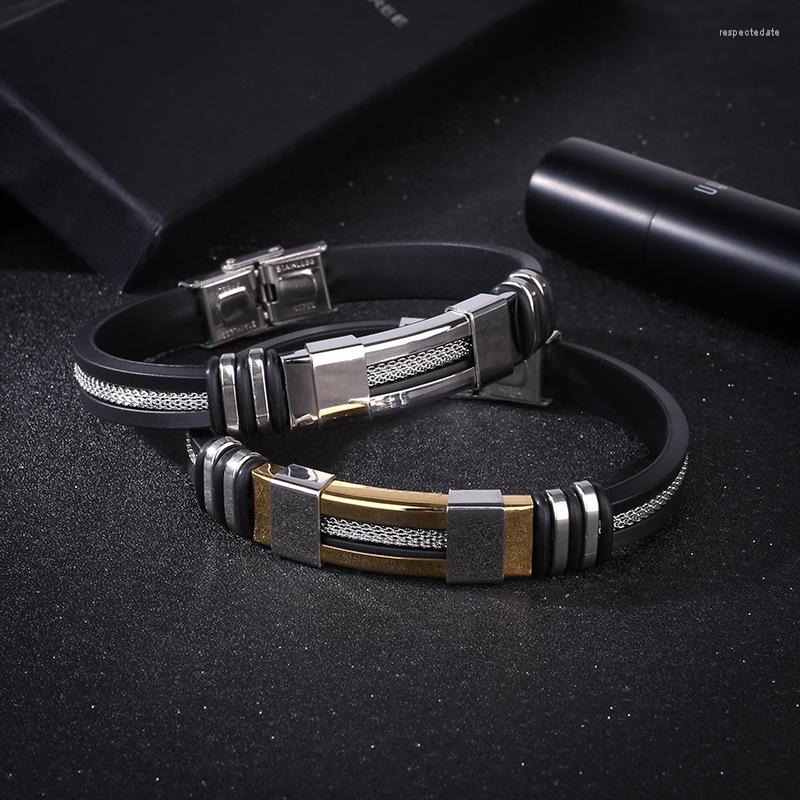 Bangle WeSparking EMO Black Silicone Stainless Steel Bracelet Bangles For Men Gold/Silver Plated Fashion Jewelry
Bangle WeSparking EMO Black Silicone Stainless Steel Bracelet Bangles For Men Gold/Silver Plated Fashion Jewelry