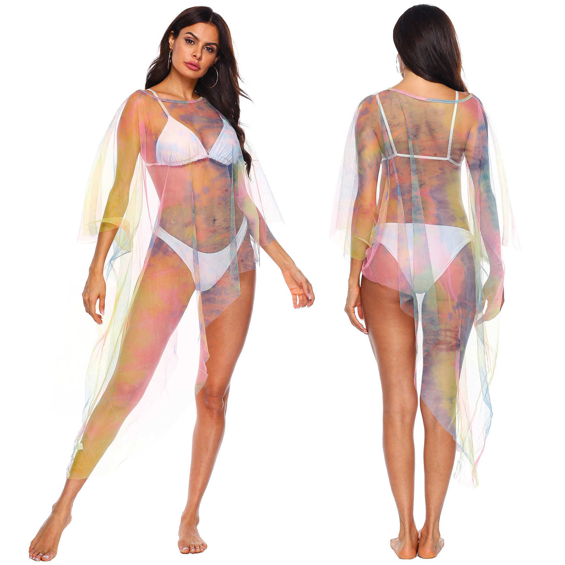 Monokinis Designer Luxury Irregular Sexy Perspective Popular Color Mesh Beach Bikini Blouse A1986
Monokinis Designer Luxury Irregular Sexy Perspective Popular Color Mesh Beach Bikini Blouse A1986