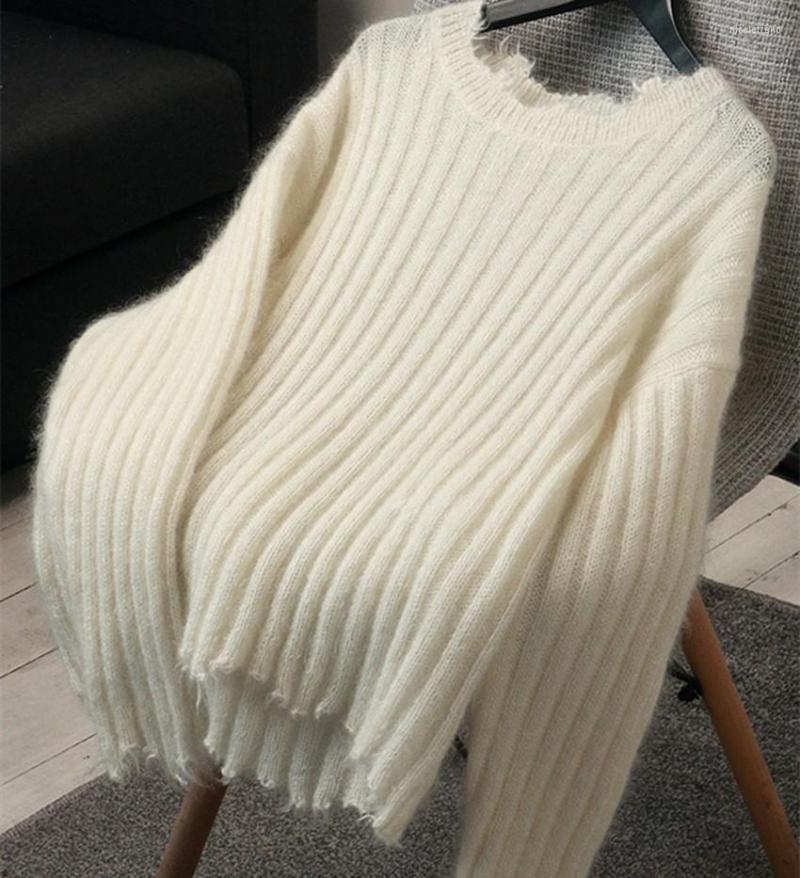 Women's Sweaters JSXDHK Spring Autumn Soft Mohair White Pullovers Chic Women Tassel O Neck Knitted Long Sleeve Loose Sweater Jumper Ladies
Women's Sweaters JSXDHK Spring Autumn Soft Mohair White Pullovers Chic Women Tassel O Neck Knitted Long Sleeve Loose Sweater Jumper Ladies