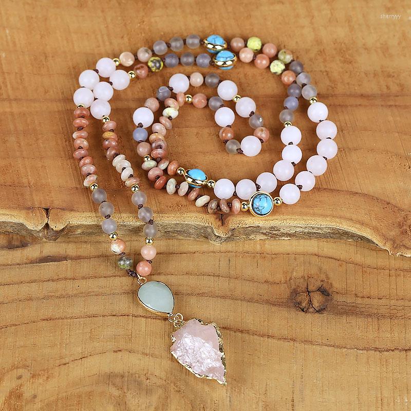 Pendant Necklaces 2023 Vintage Style Natural Stone Pink Crystal Arrow Shape Wrap Braid Macrame Necklace Yoga Energy Jewelry Drop
Pendant Necklaces 2023 Vintage Style Natural Stone Pink Crystal Arrow Shape Wrap Braid Macrame Necklace Yoga Energy Jewelry Drop