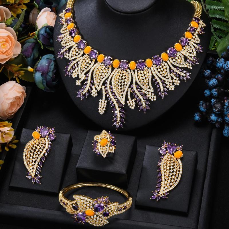 Necklace Earrings Set Luxury Emeralds 4PCS Waterdrop Big Earring Bangle Ring For Women Wedding Bridal Gift, Picture shown
Necklace Earrings Set Luxury Emeralds 4PCS Waterdrop Big Earring Bangle Ring For Women Wedding Bridal Gift, Picture shown